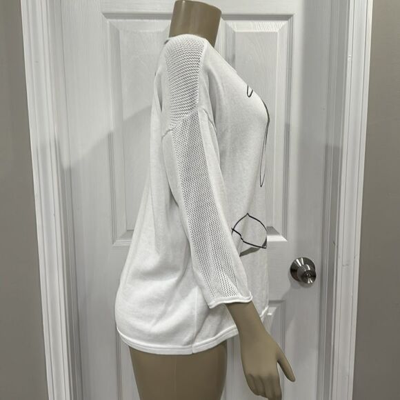 RABE FLORAL PATTERN SWEATER. - Picture 5 of 8